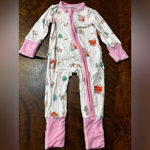 Angel Dear Christmas bamboo convertible sleeper 0-3 months